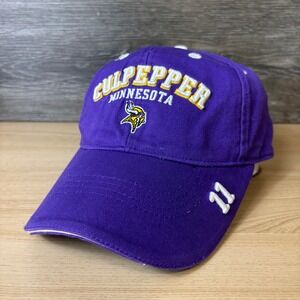 Minnesota Vikings Hat Cap Strap Back Purple NFL Football Daunte Culpepper